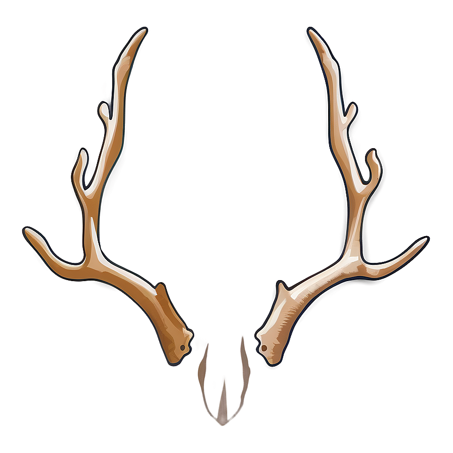 Minimalist Antler Outline Png Njr81 PNG image