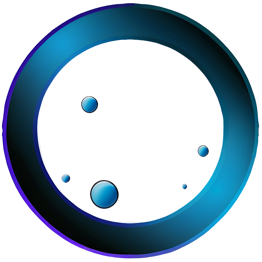 Minimalist Blue Circle Png 05252024 PNG image