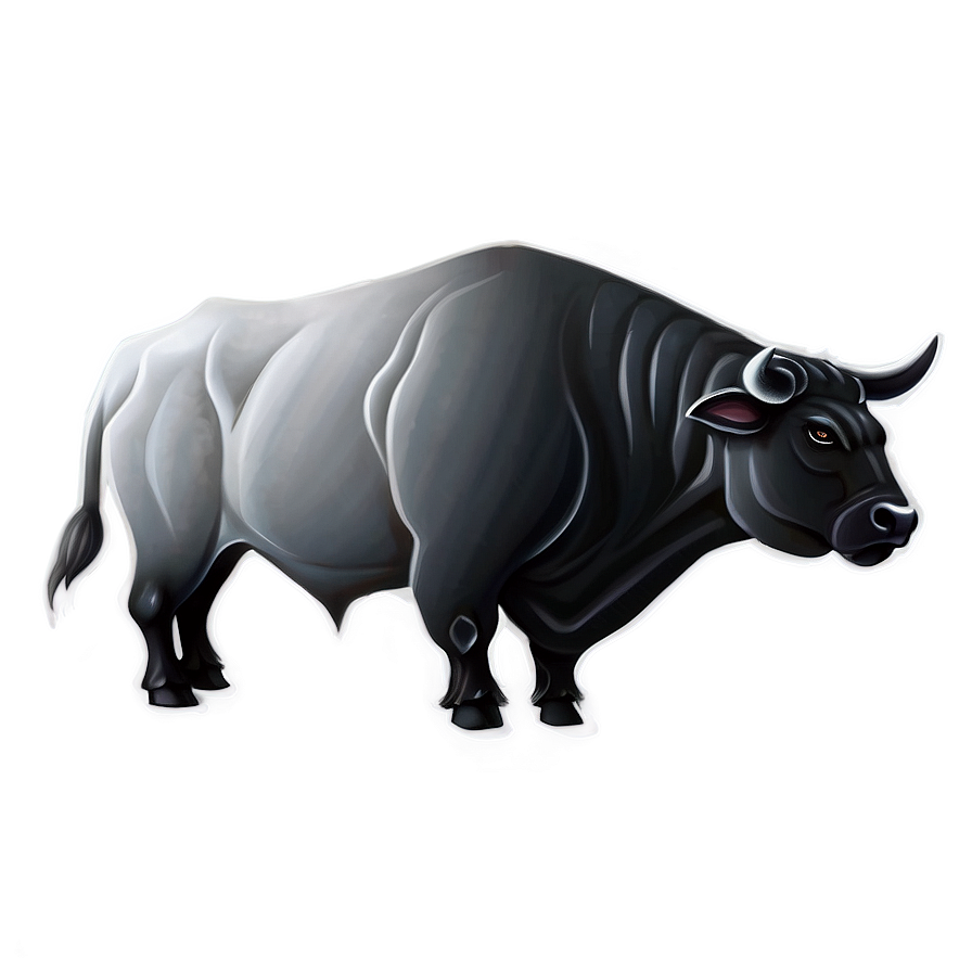 Minimalist Bull Drawing Png 05242024 PNG image
