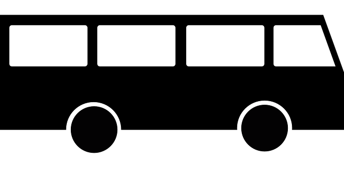 Minimalist Bus Graphic PNG image