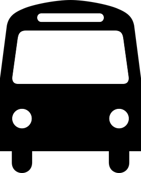 Minimalist Bus Icon PNG image