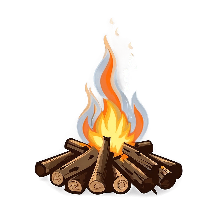 Minimalist Campfire Design Png Slp28 PNG image