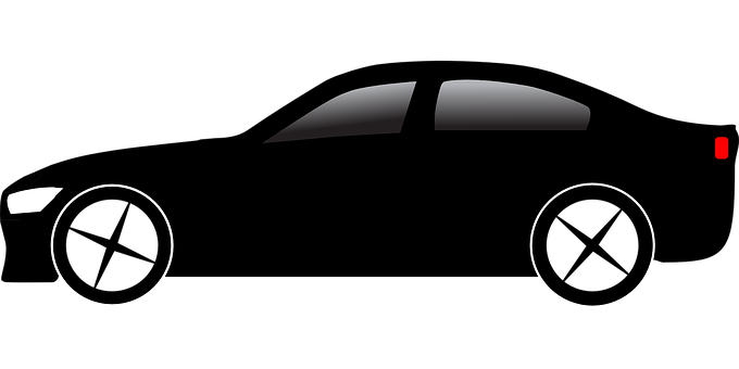 Minimalist Car Silhouette PNG image