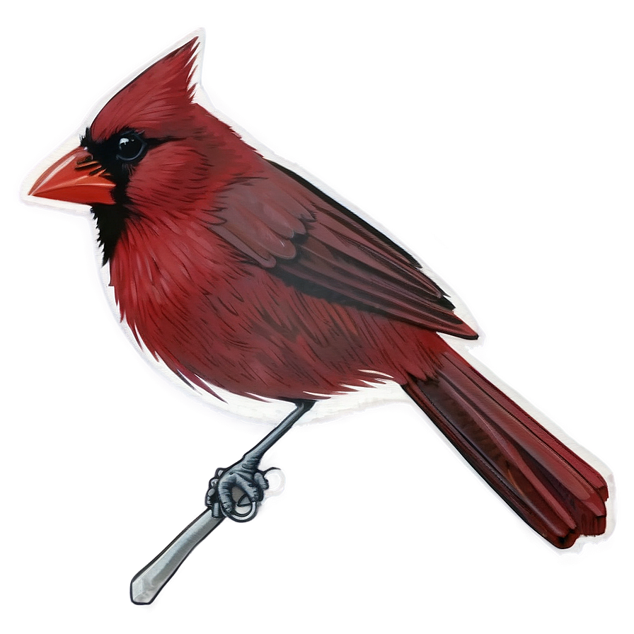 Minimalist Cardinal Design Png 9 PNG image