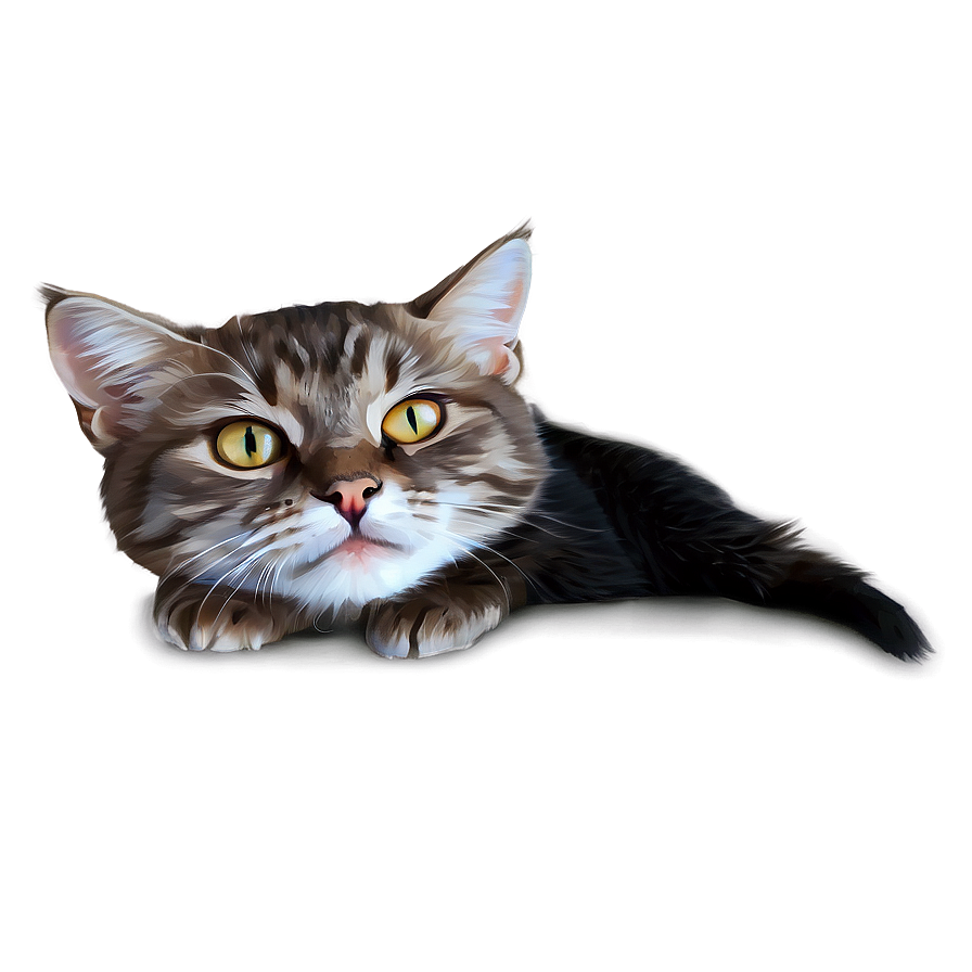Minimalist Cat Sketch Png A PNG image