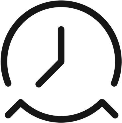 Minimalist Clock Icon PNG image