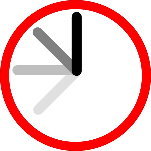 Minimalist Clock Icon PNG image