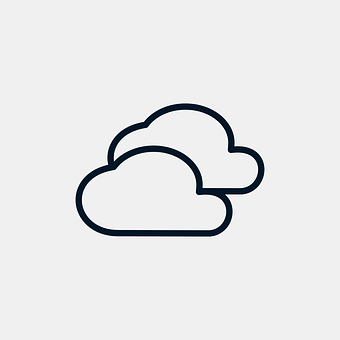 Minimalist Cloud Icon PNG image