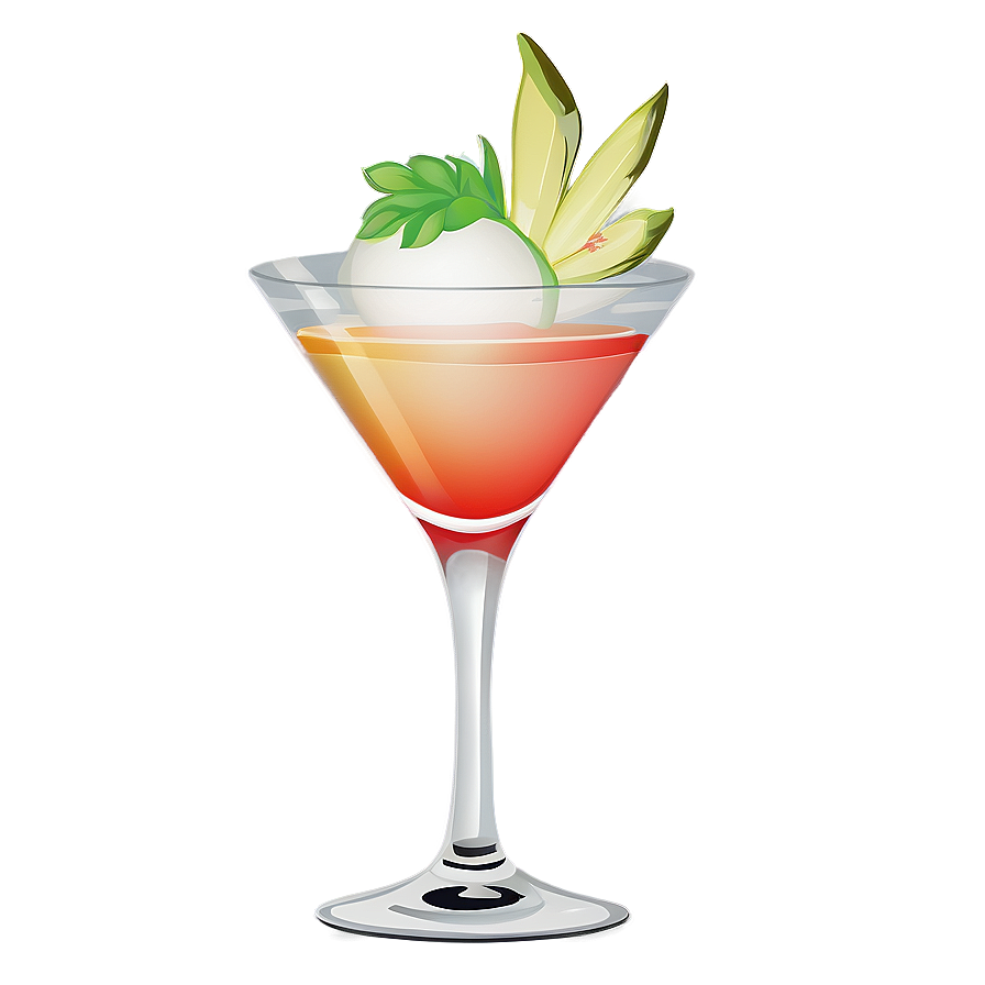 Minimalist Cocktail Glass Png 1 PNG image