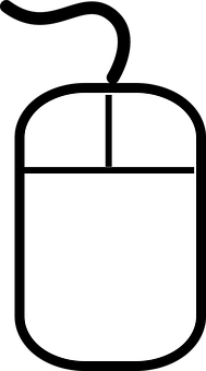 Minimalist Computer Mouse Icon PNG image