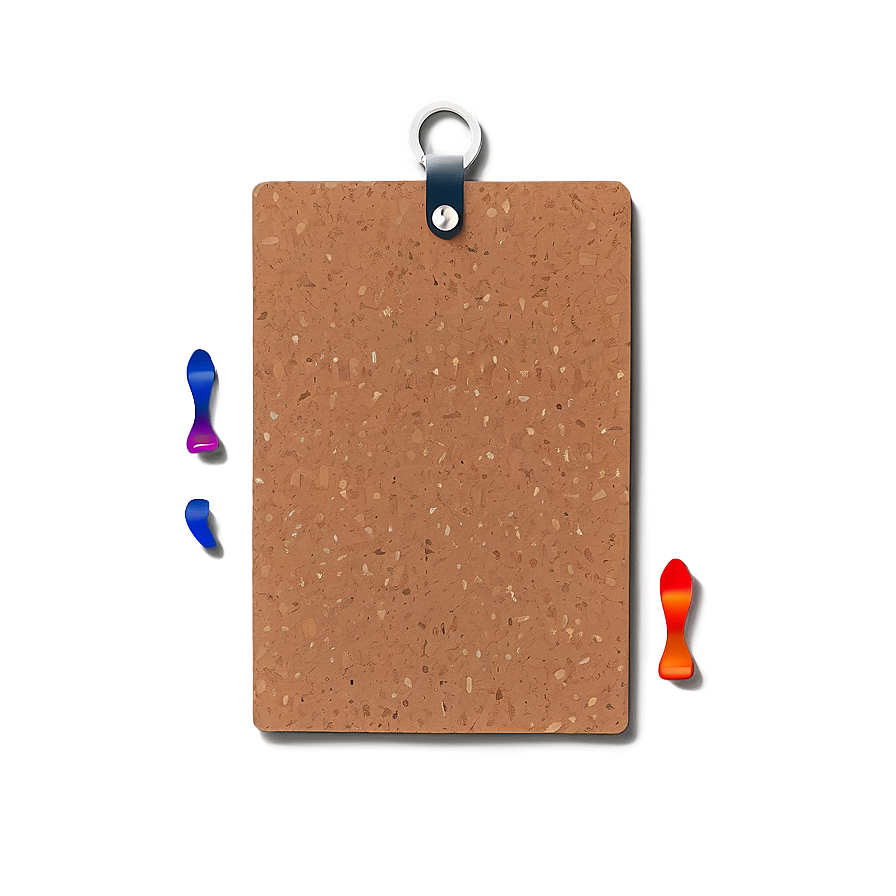 Minimalist Cork Board Aesthetics Png Ium PNG image