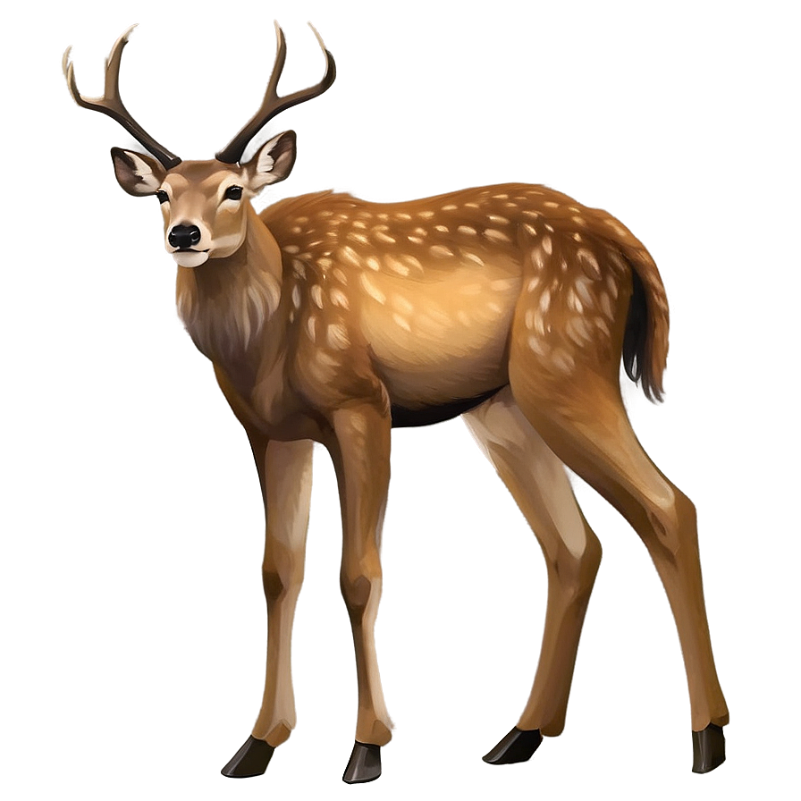 Minimalist Deer Outline Png Amk PNG image