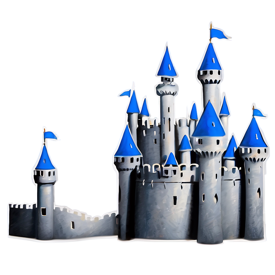 Minimalist Disney Castle Png 7 PNG image