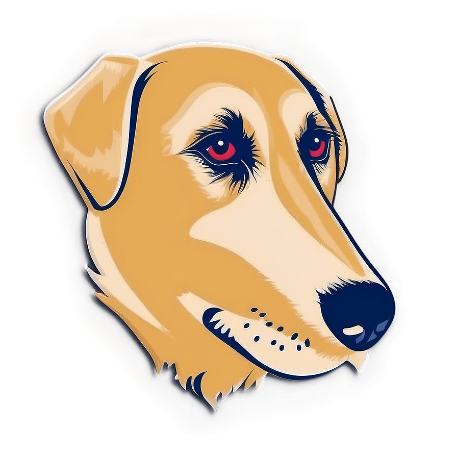 Minimalist Dog Head Png 06212024 PNG image