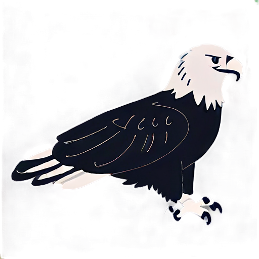 Minimalist Eagle Line Art Png B PNG image