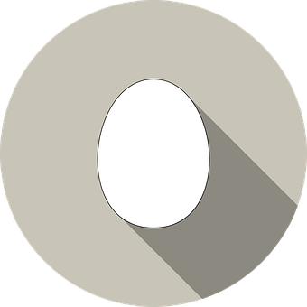 Minimalist Egg Graphic PNG image