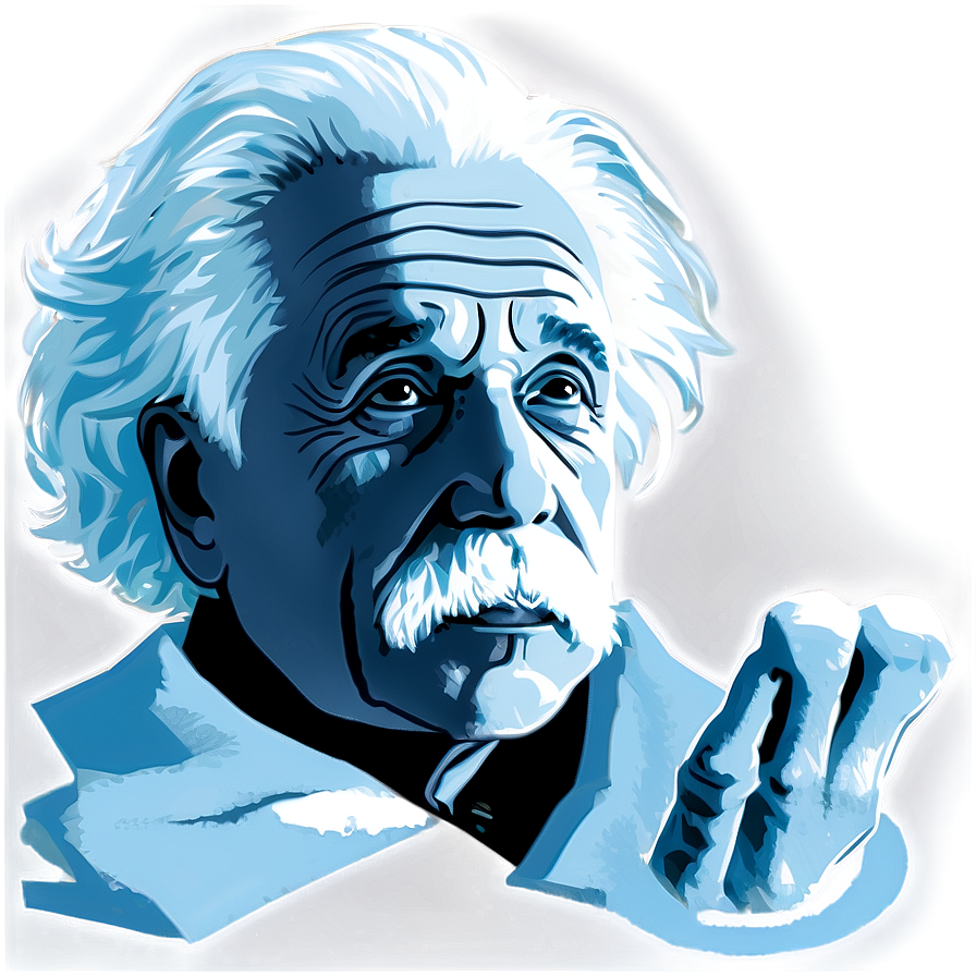 Minimalist Einstein Outline Png Skg85 PNG image