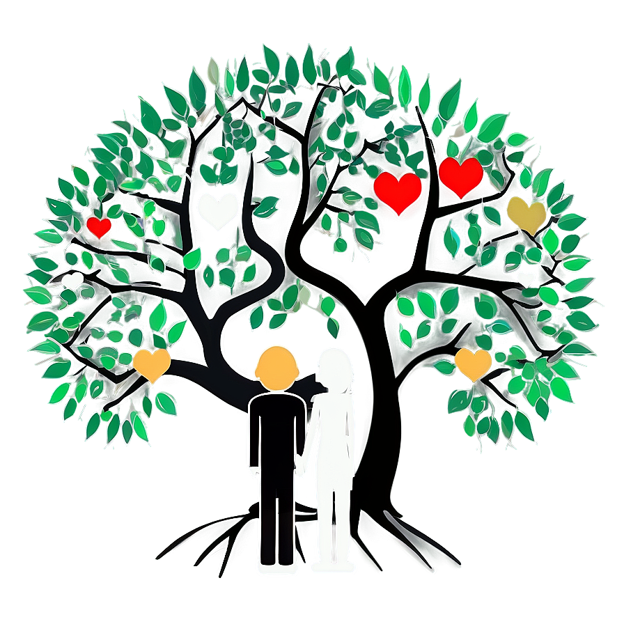 Minimalist Family Reunion Tree Png 06212024 PNG image