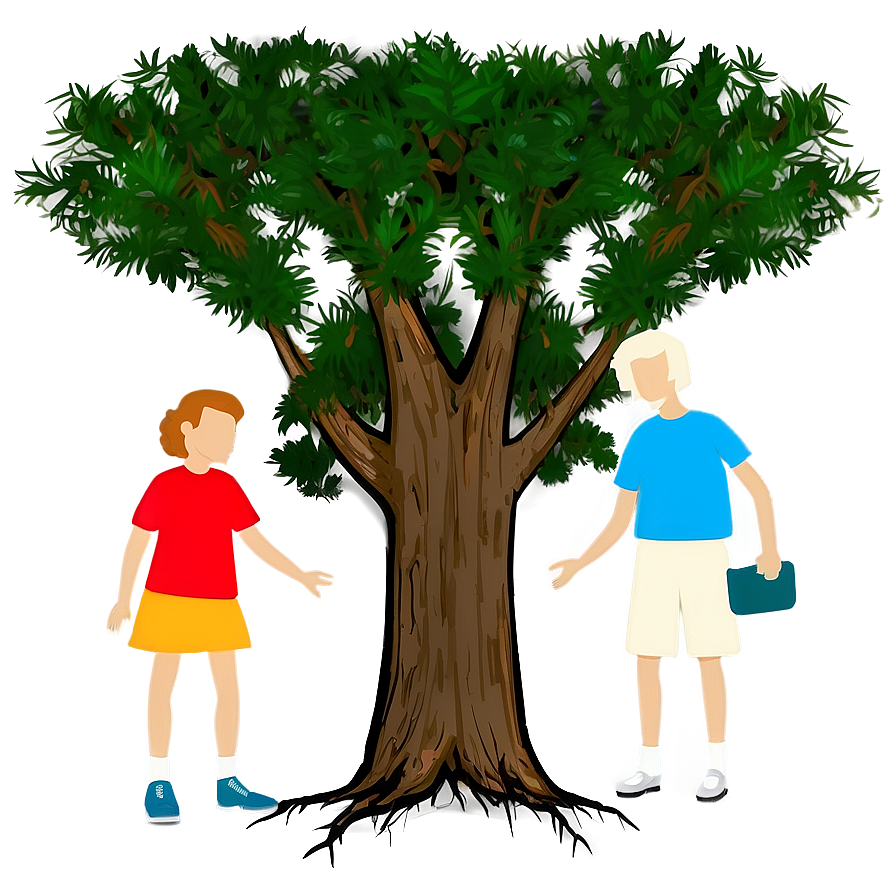 Minimalist Family Reunion Tree Png Hje33 PNG image