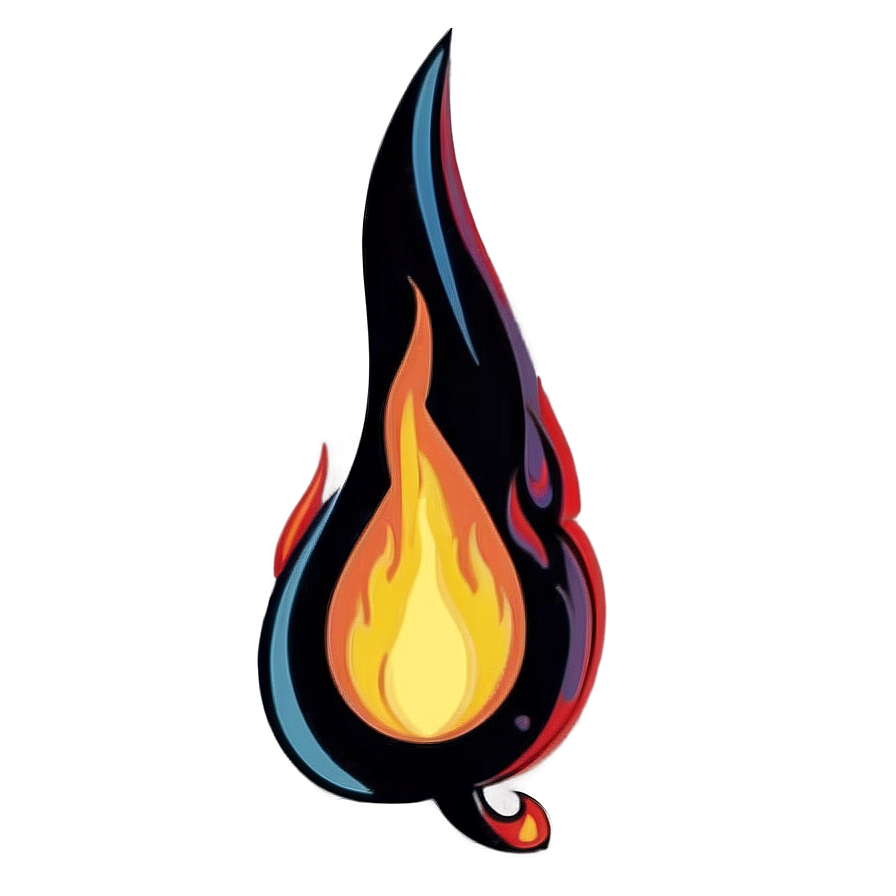 Minimalist Flame Png Uof25 PNG image