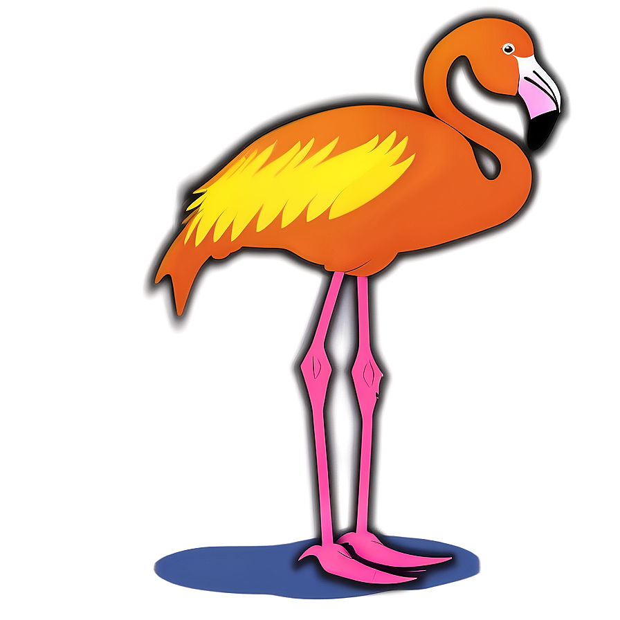 Minimalist Flamingo Outline Png Jbn PNG image