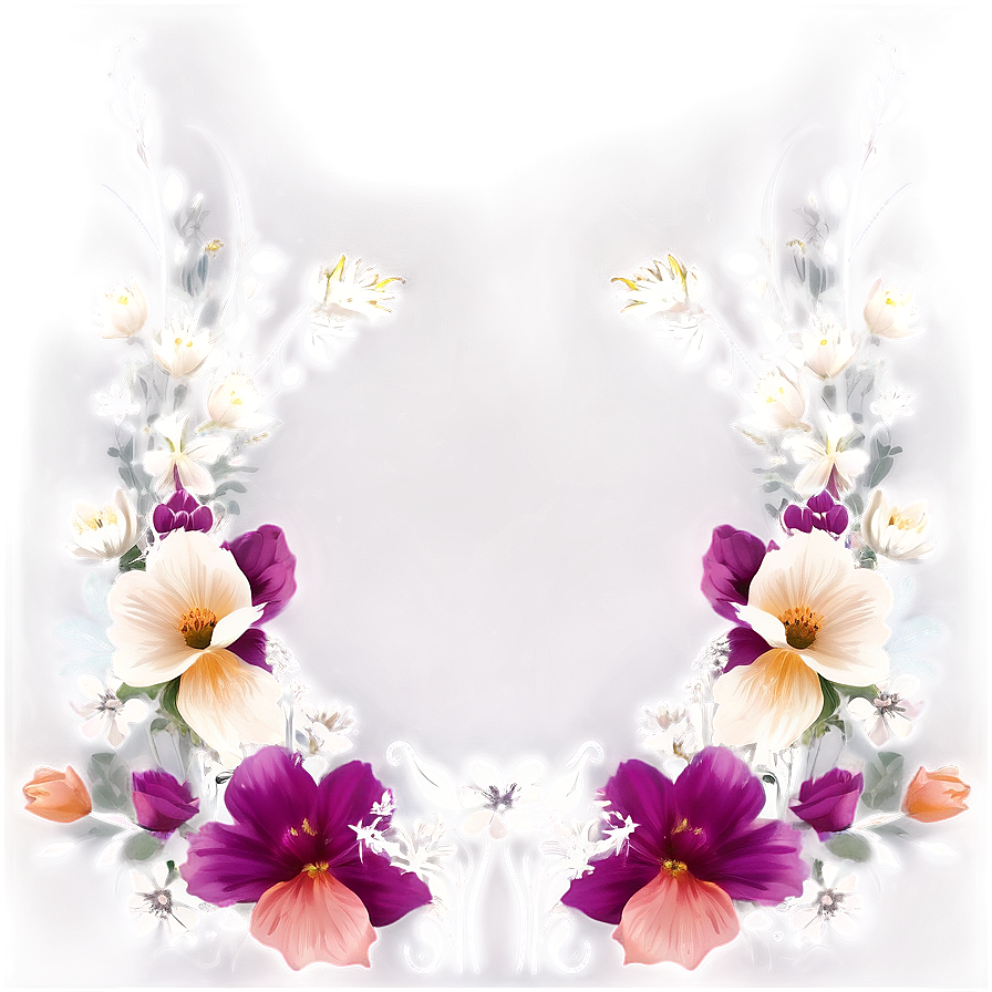 Minimalist Floral Background Png Hgd PNG image