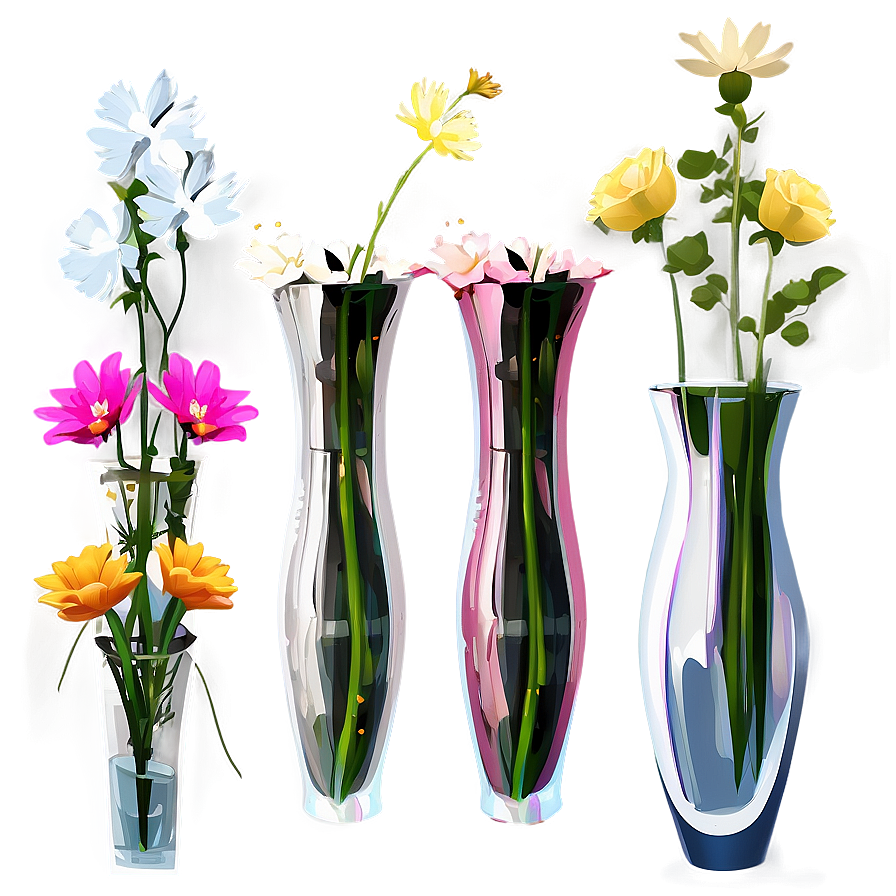 Minimalist Flowers In Vase Png 68 PNG image