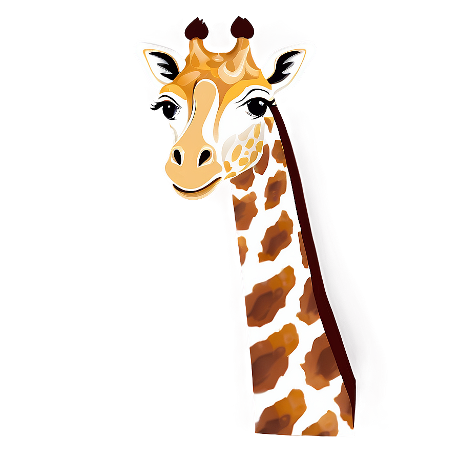 Minimalist Giraffe Design Png Kbg79 PNG image