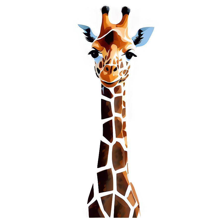 Minimalist Giraffe Design Png Utr PNG image