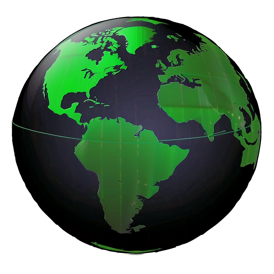 Minimalist Globe Outline Png 05042024 PNG image