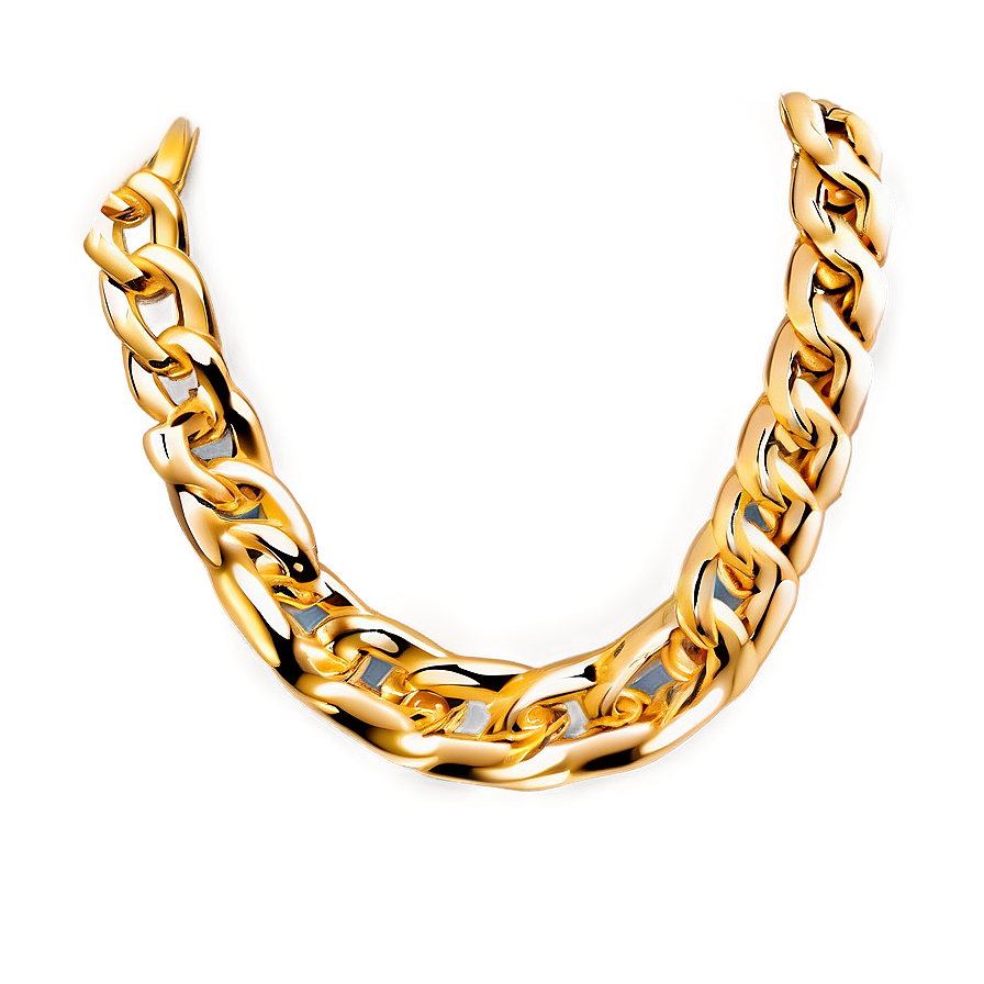 Minimalist Gold Chain Png 05042024 PNG image