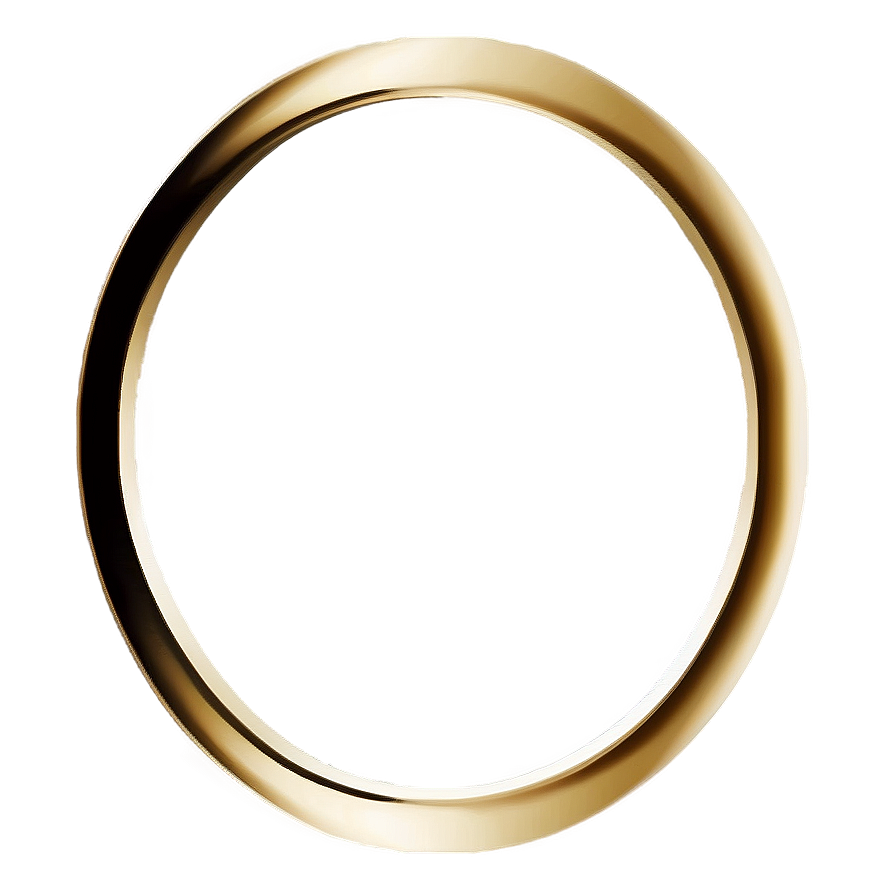 Minimalist Gold Circle Frame Png Cwj24 PNG image