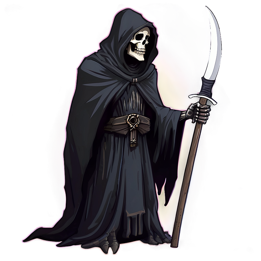 Minimalist Grim Reaper Png Pka PNG image