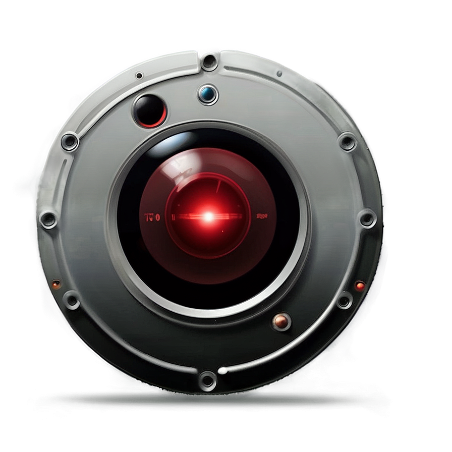 Minimalist Hal 9000 Design Png Frh PNG image