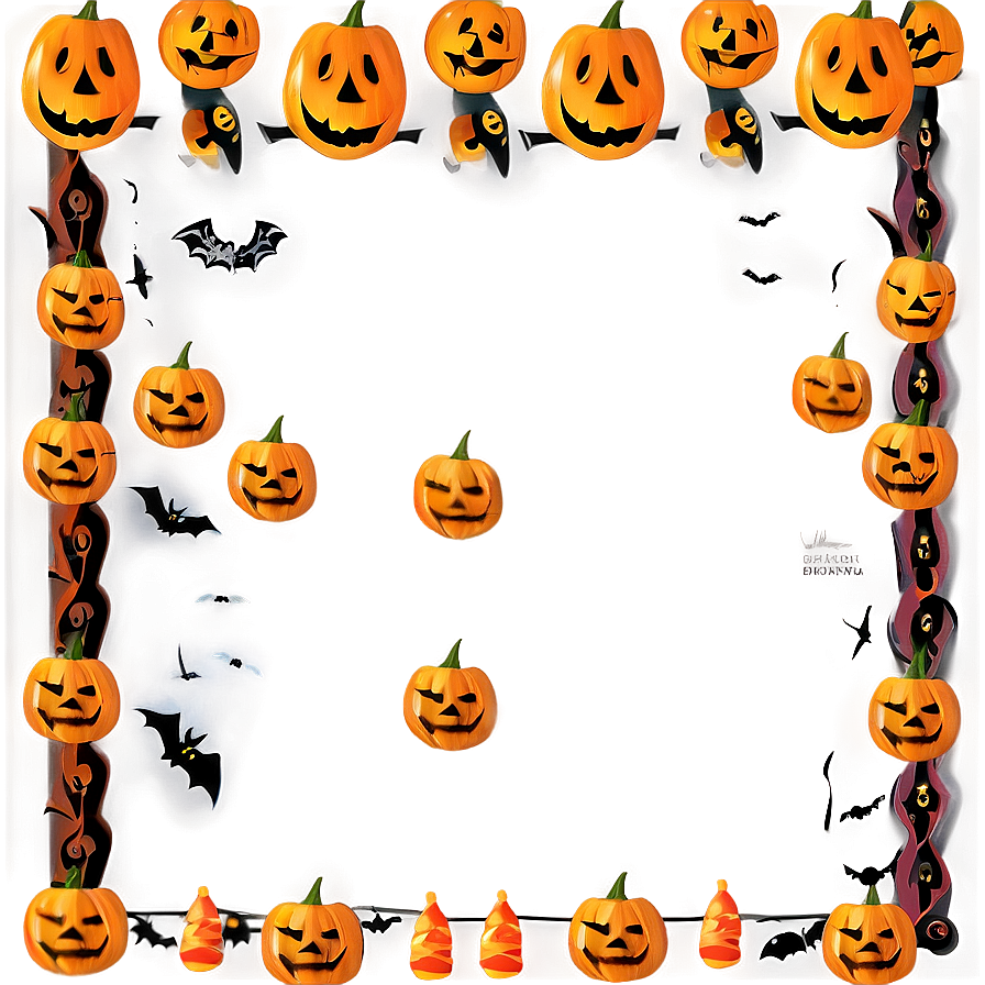 Minimalist Halloween Border Png Jhy PNG image