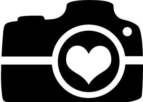 Minimalist Heart Outlineon Black Background PNG image