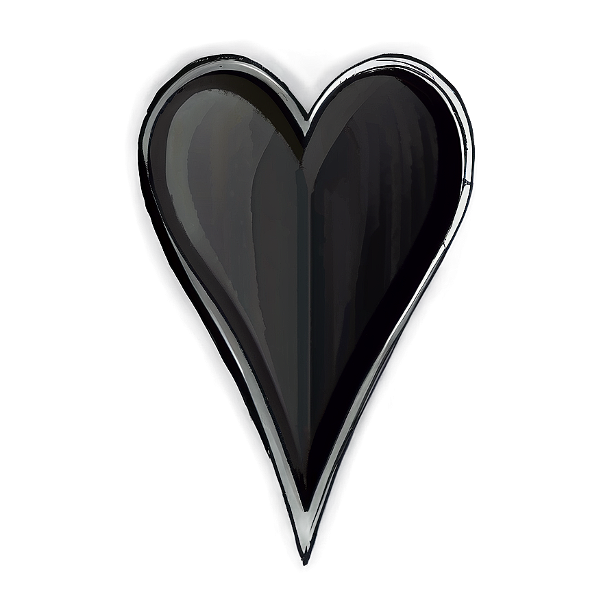 Minimalist Heart Sketch Png Vot PNG image