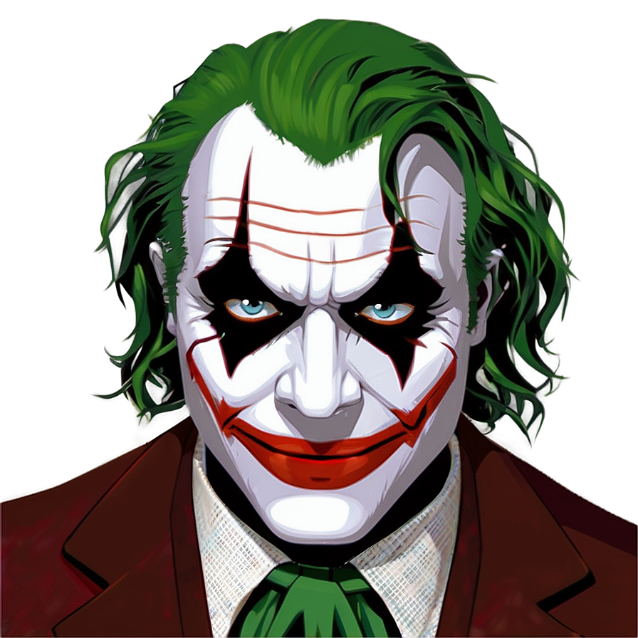 Minimalist Joker Portrait Png Joq72 PNG image