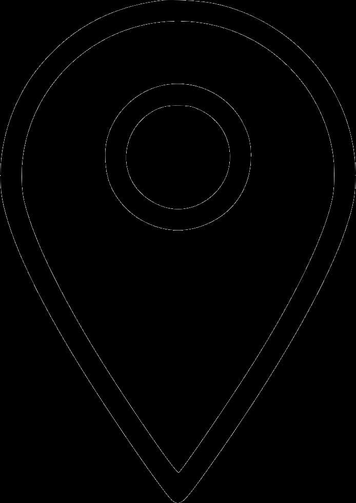 Minimalist Location Icon Outline PNG image