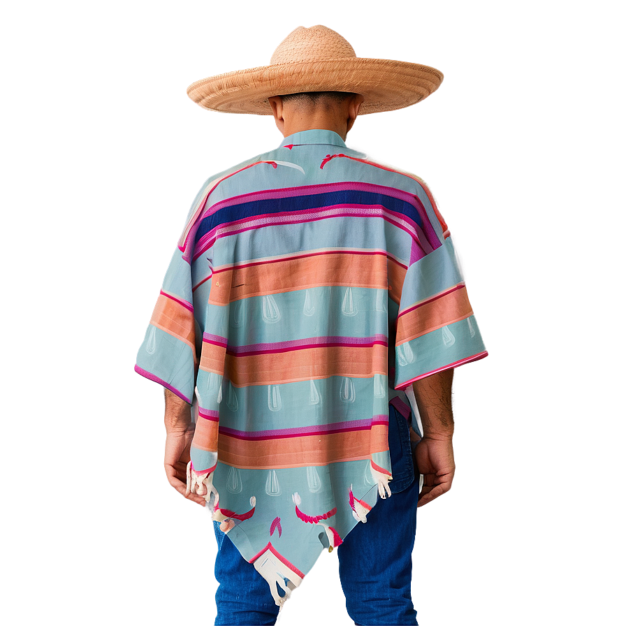 Minimalist Mexican Poncho Png Taf34 PNG image