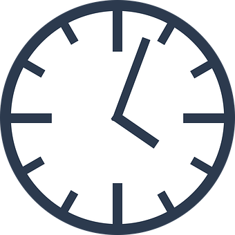 Minimalist Modern Clock Design PNG image