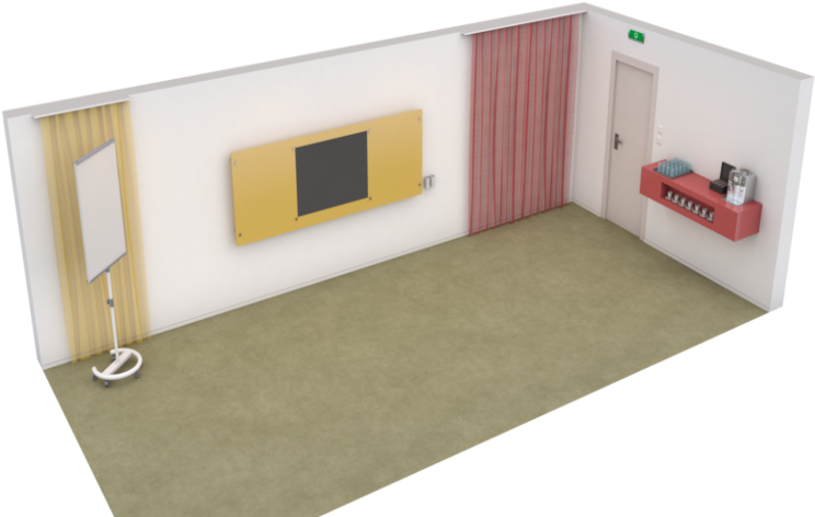 Minimalist Modern Room Design PNG image