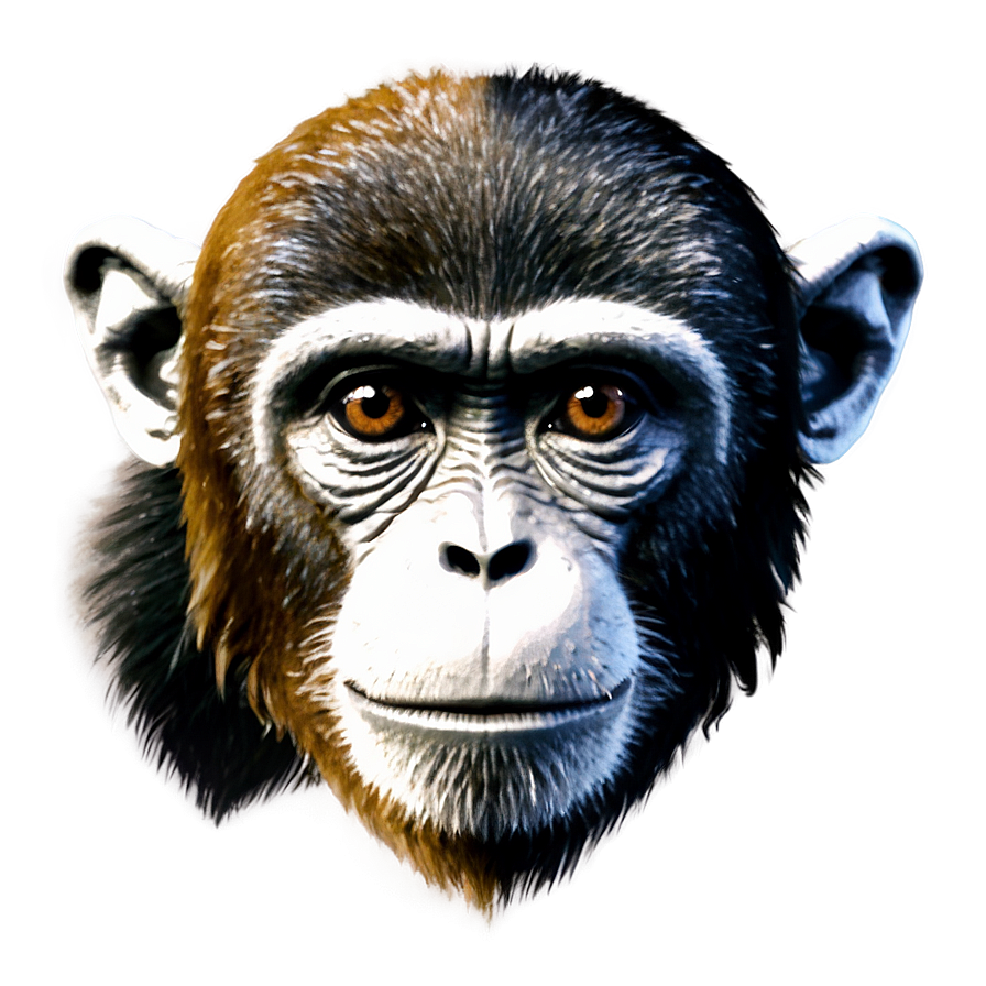 Minimalist Monkey Face Icon Png Cnm PNG image