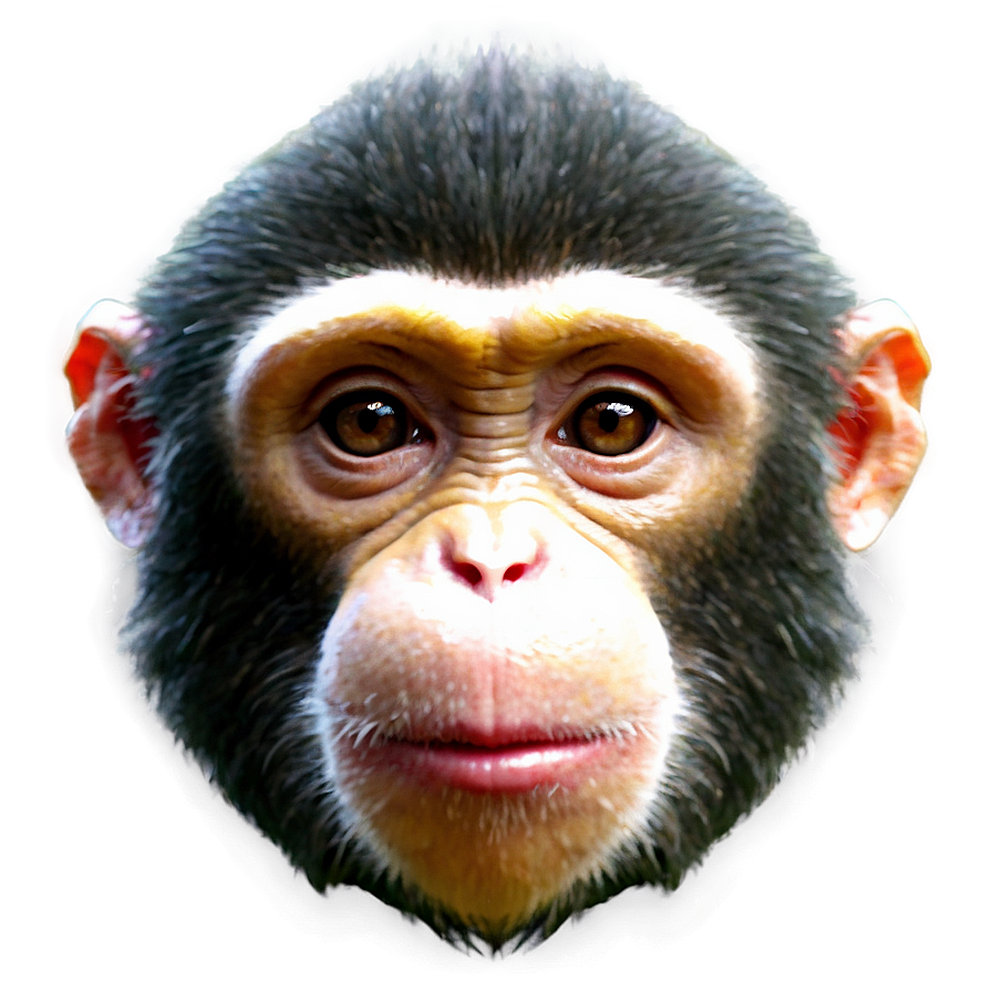 Minimalist Monkey Face Icon Png Mgn10 PNG image