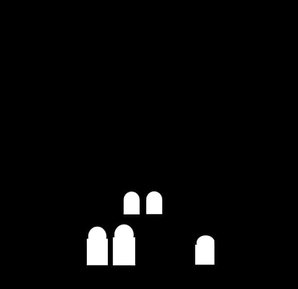 Minimalist Mosque Silhouette PNG image