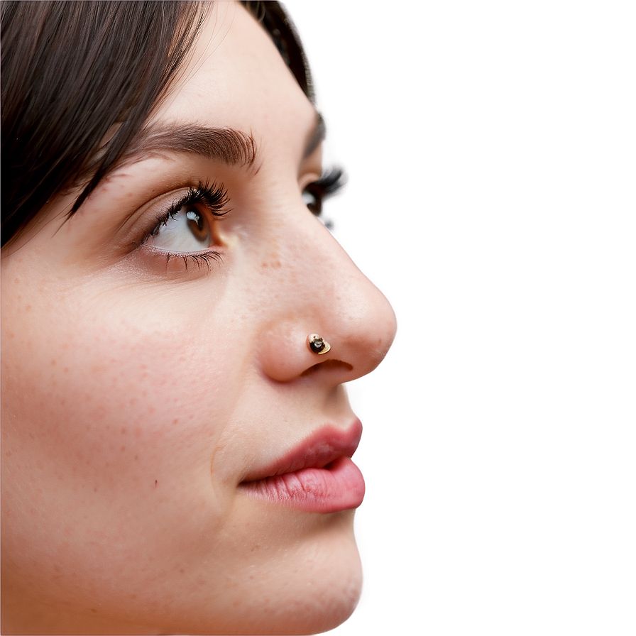 Minimalist Nose Stud Art Png Omr PNG image