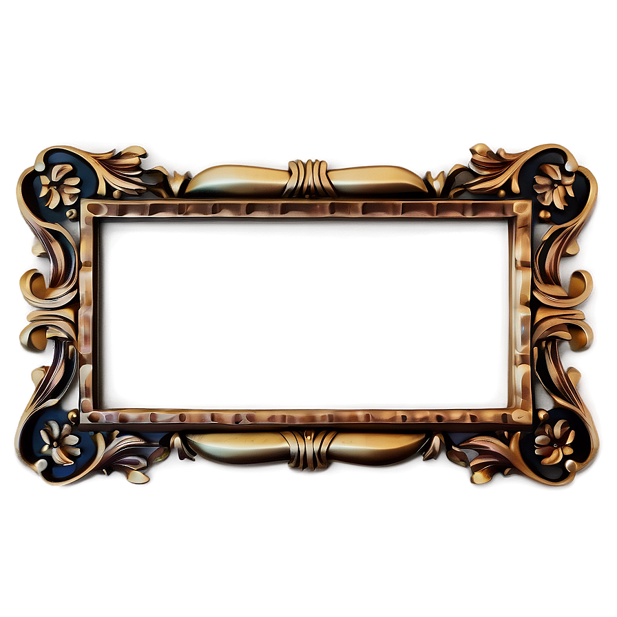 Minimalist Ornate Frame Png Oia PNG image
