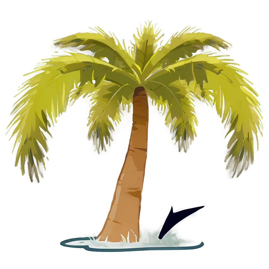 Minimalist Palmera Sketch Png 06262024 PNG image