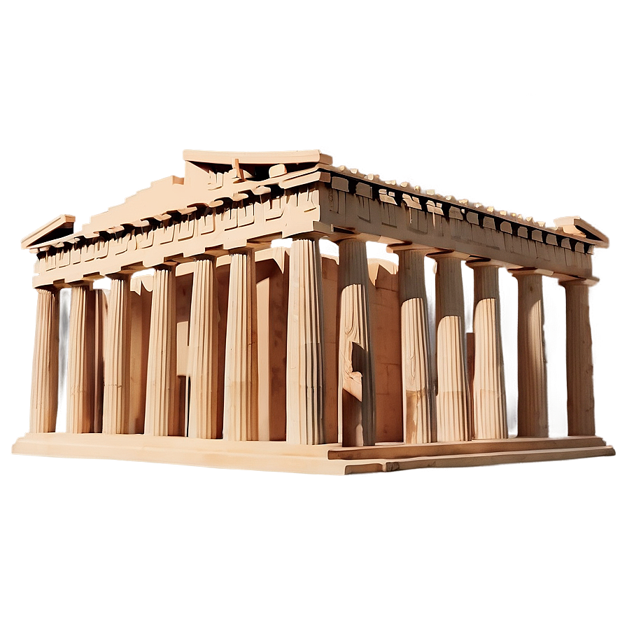 Minimalist Parthenon Design Png 55 PNG image