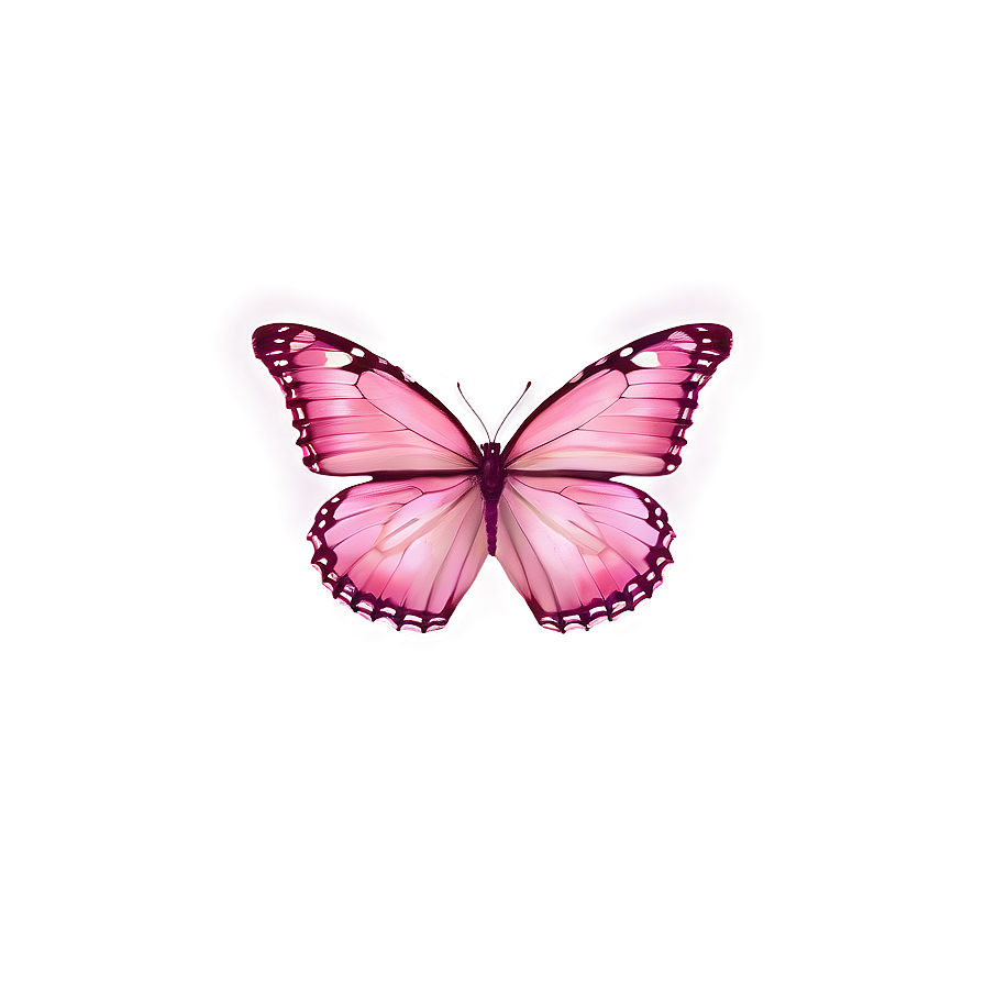 Minimalist Pink Butterfly Png Qcg76 PNG image